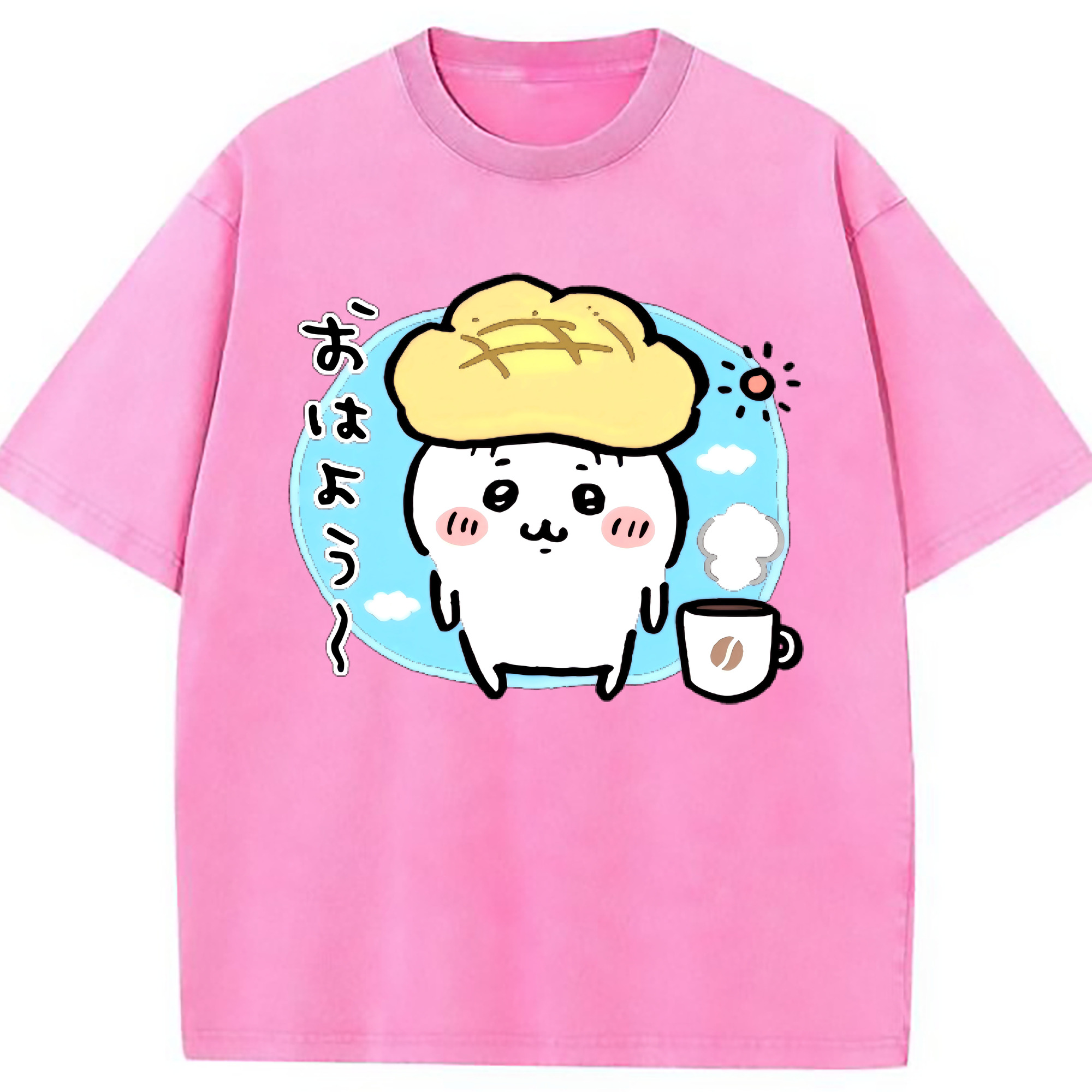 （画像用） ちいかわ ちいかわ Chii-kawa chiikawa 綿100% ヴィンテージ風 半袖Tシャツ（フロントプリント）